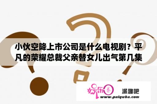 小伙空降上市公司是什么电视剧？平凡的荣耀总裁父亲替女儿出气第几集？