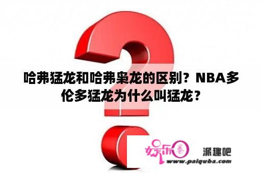 哈弗猛龙和哈弗枭龙的区别？NBA多伦多猛龙为什么叫猛龙？