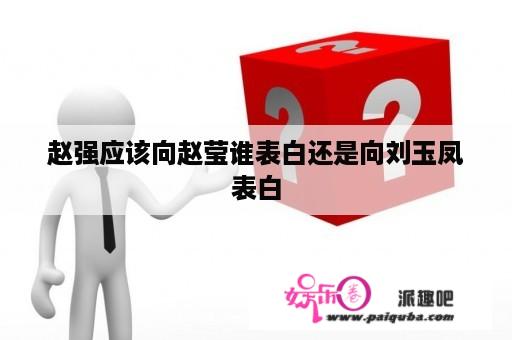 赵强应该向赵莹谁表白还是向刘玉凤表白