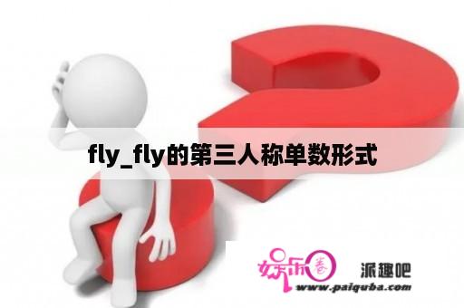 fly_fly的第三人称单数形式