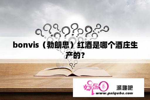 bonvis（勃朗思）红酒是哪个酒庄生产的？