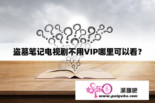 盗墓笔记电视剧不用VIP哪里可以看？