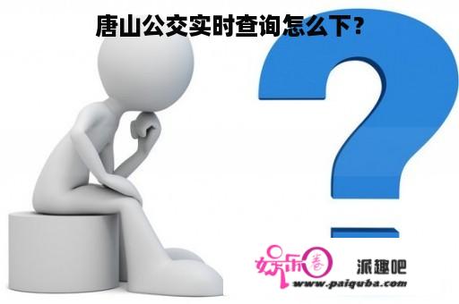 唐山公交实时查询怎么下？