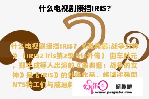 什么电视剧接挡IRIS？