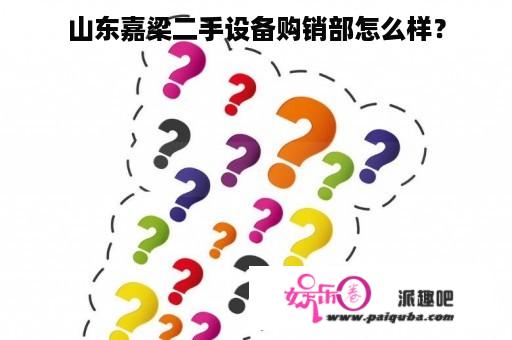 山东嘉梁二手设备购销部怎么样？