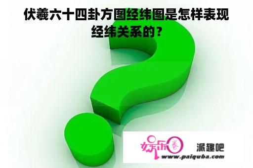 伏羲六十四卦方图经纬图是怎样表现经纬关系的？