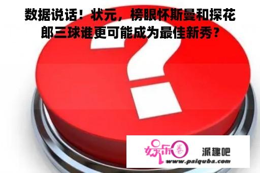 数据说话！状元，榜眼怀斯曼和探花郎三球谁更可能成为最佳新秀？