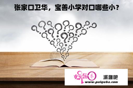 张家口卫华，宝善小学对口哪些小？