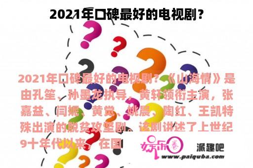 2021年口碑最好的电视剧？