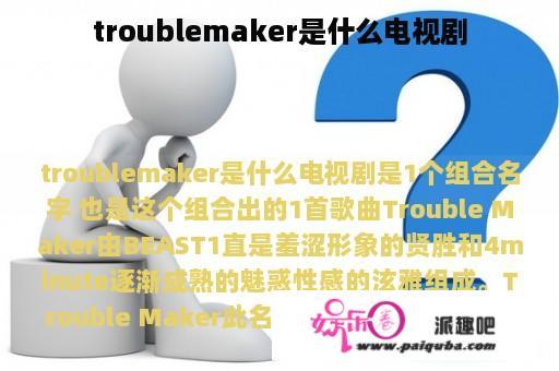 troublemaker是什么电视剧