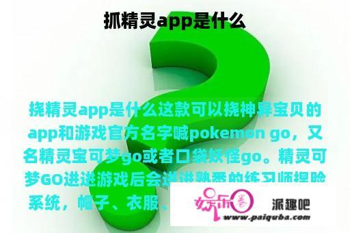 抓精灵app是什么