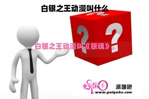 白银之王动漫叫什么