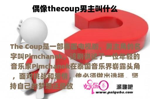 偶像thecoup男主叫什么