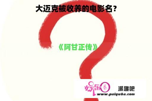 大迈克被收养的电影名？