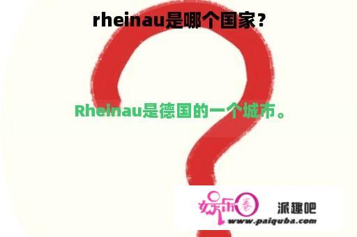 rheinau是哪个国家？