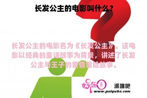 长发公主的电影叫什么？