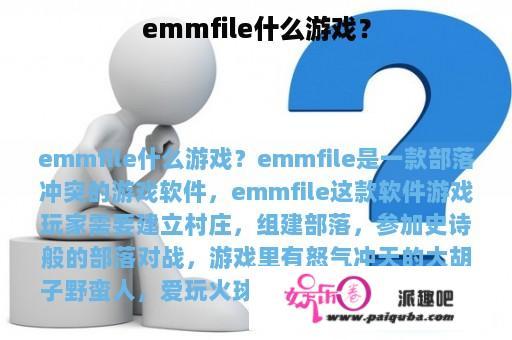 emmfile什么游戏？